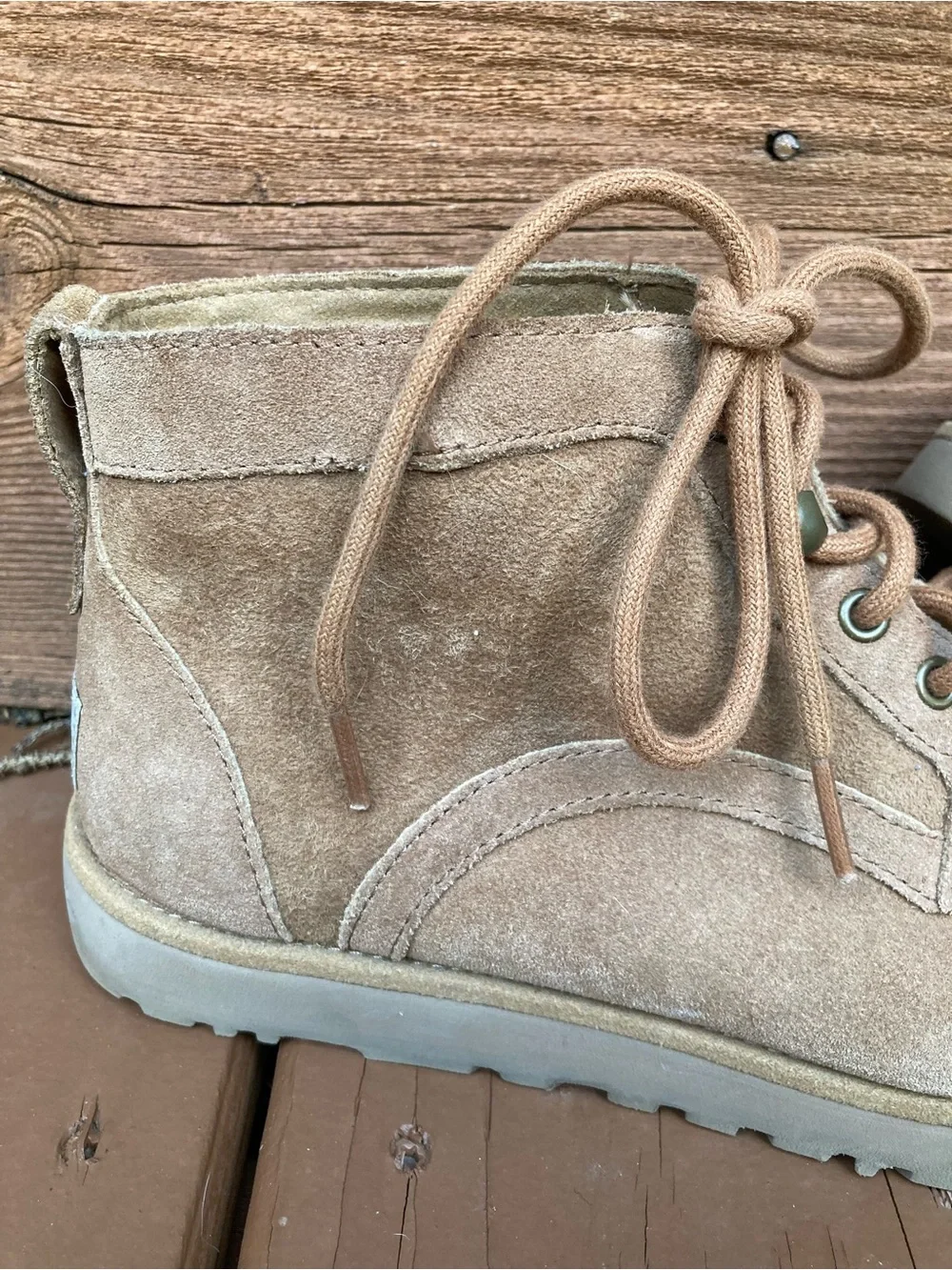 UGG Suede Lace-Up Boots